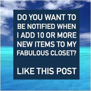 LIKE to be FIRST to know about my NEW Items